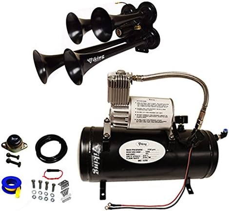 4 Black Trumpets Train Air Horn Kit V174250
