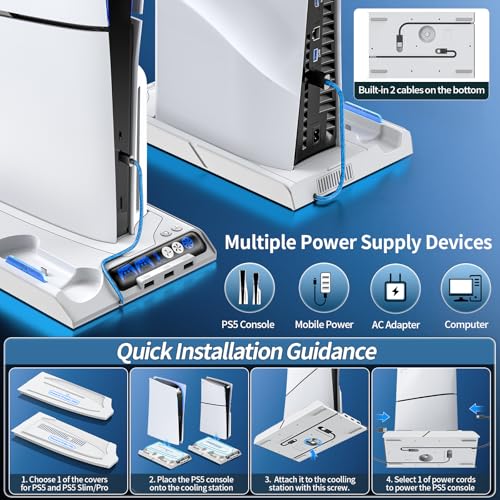 PS5 Cooling Station with Dual Charger Station S317