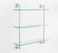 Polished Nickel Triple Glass Shelf C8772