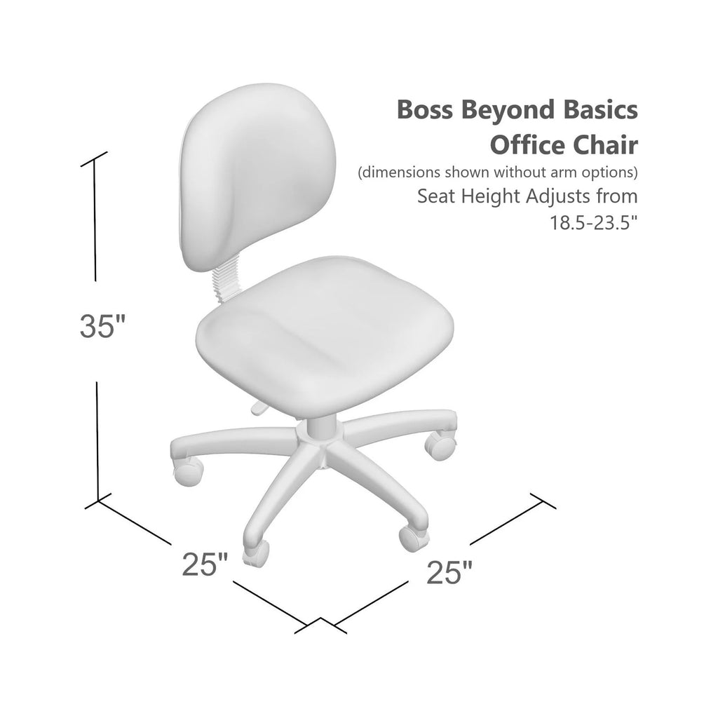Grey Adjustable Office Task Chair with Adjustable Arms L90527