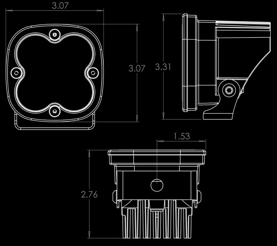 Amber LED Wide Cornering Light Pair E426