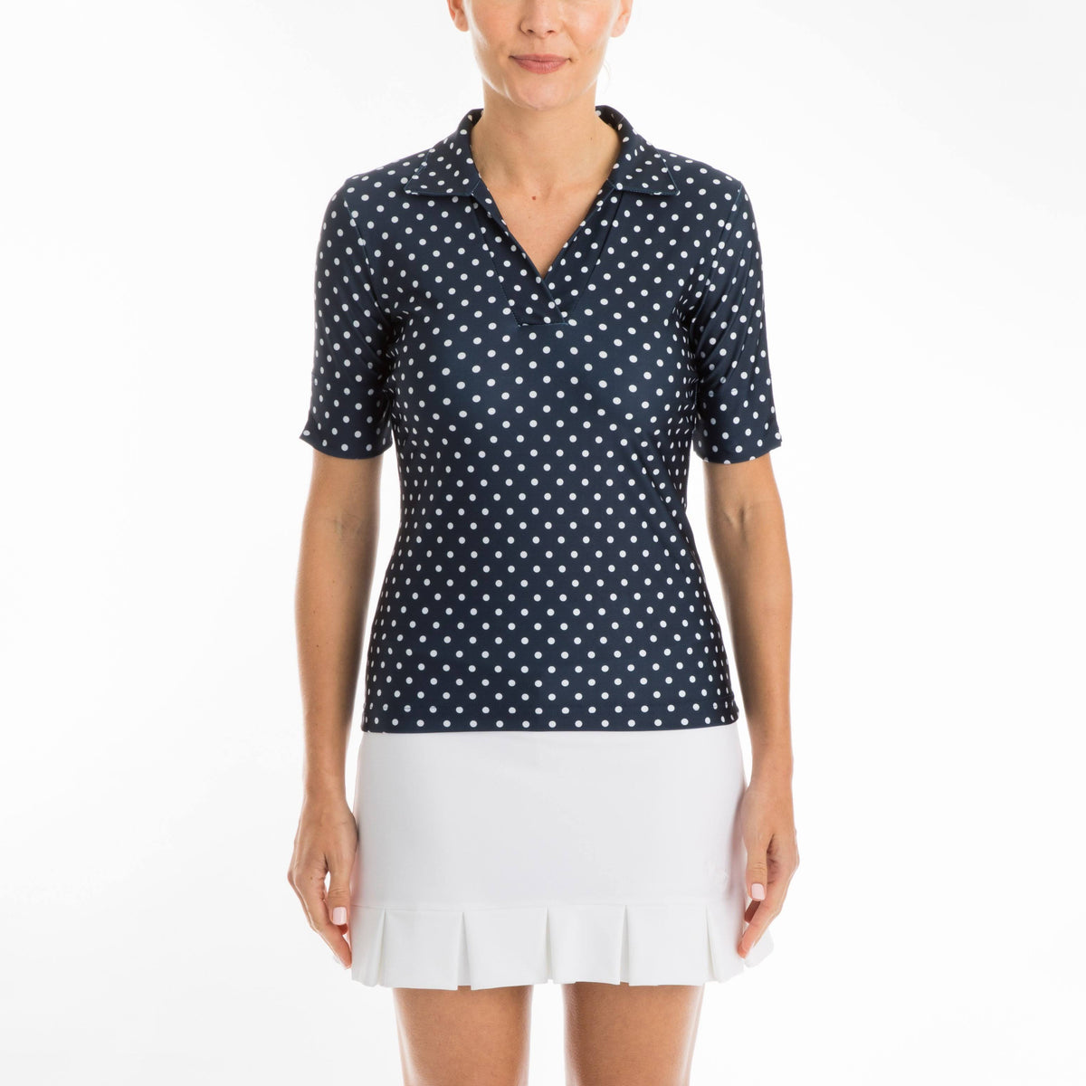 Navy Dotty Top U176050