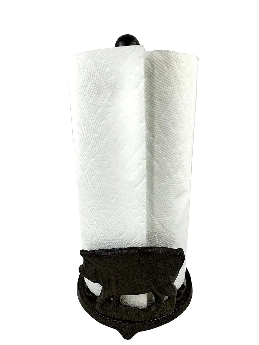 Cast Iron Brown Rustic Pig Paper Towel Holder Z865318