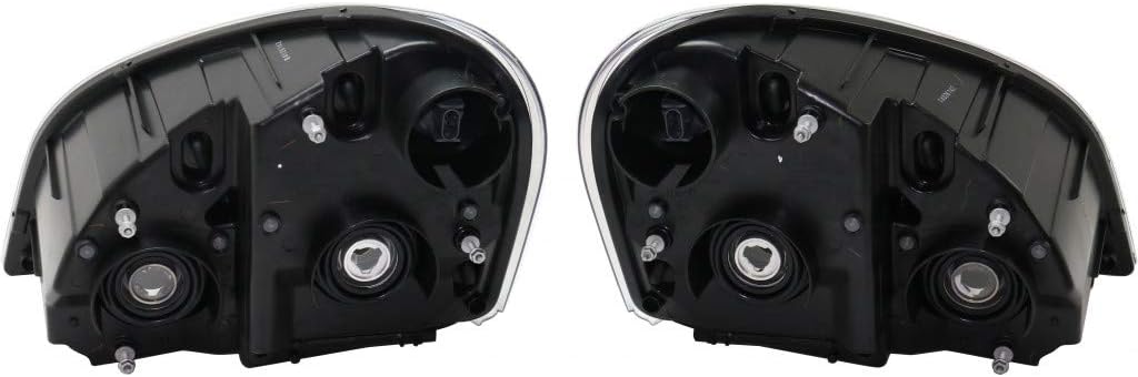 Headlight Assembly for Freightliner Cascadia 2008-2014 Halogen Black X8696
