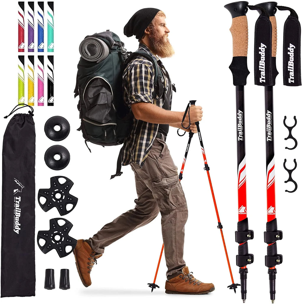 Lightweight Aluminum Adjustable Trekking Poles X6859