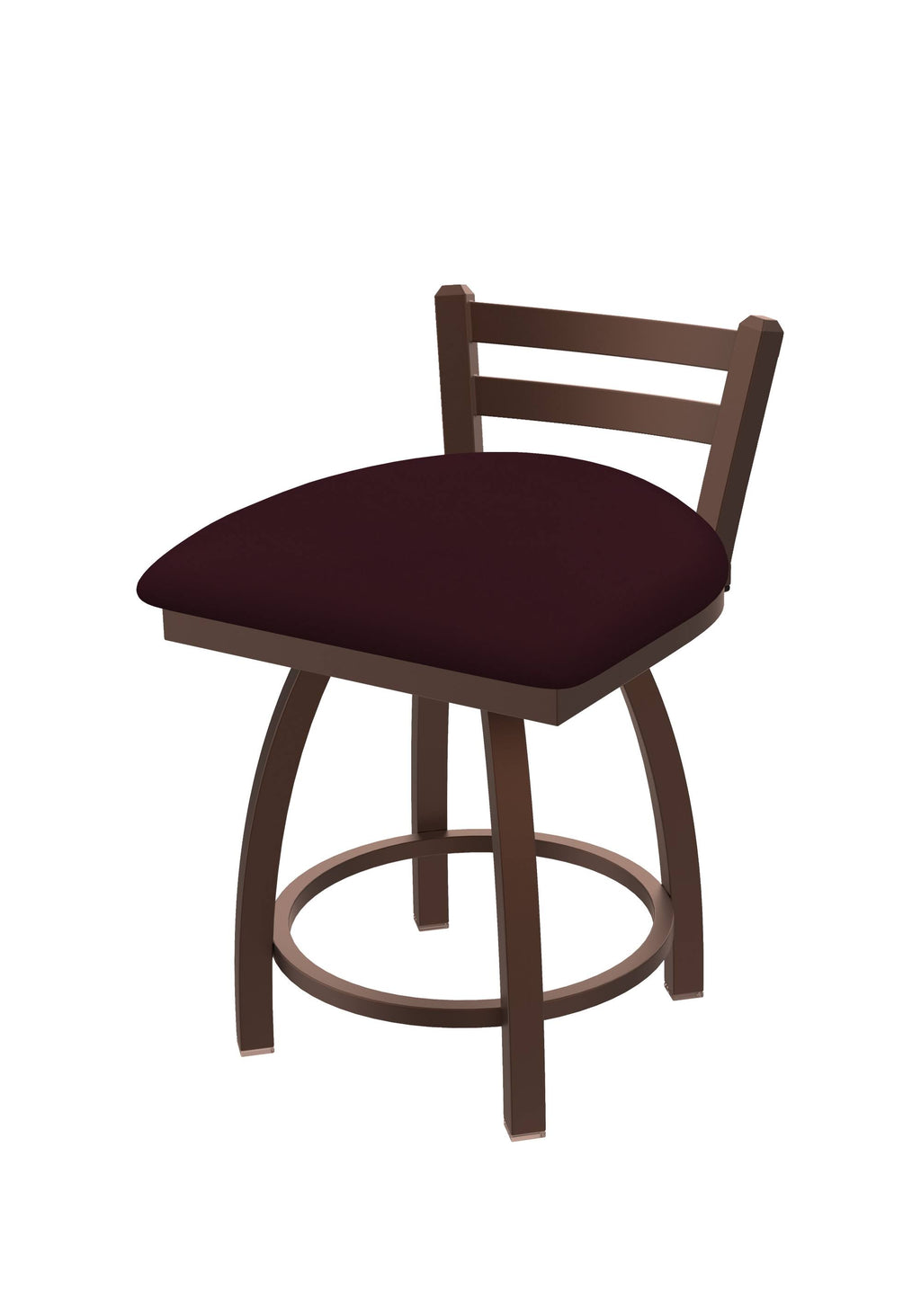 18x22 Low Back Swivel Vanity Stool with Bronze Finish M973350
