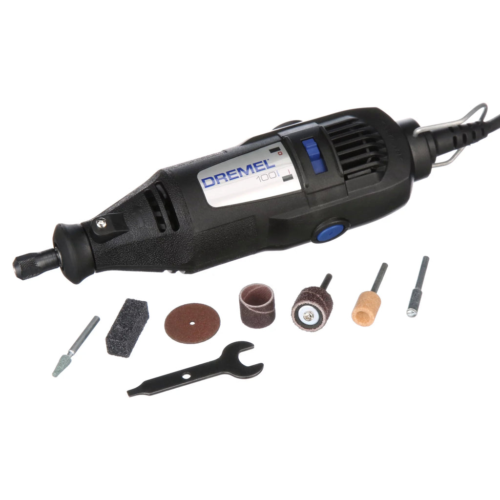 Single Speed Rotary Tool Kit with 7 Accessories V12381
