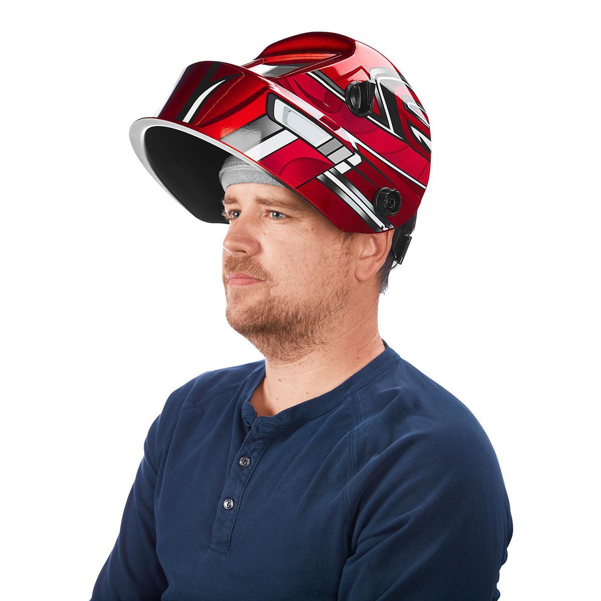Red Auto-Darkening Welding Helmet T569992