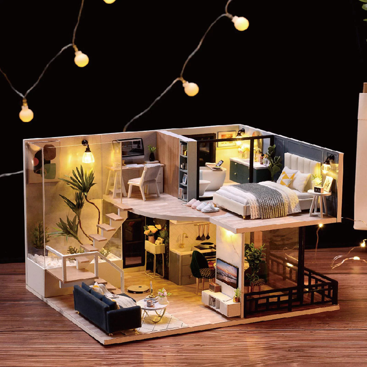 Building Toys with Furniture Accessories DIY Doll House T4522