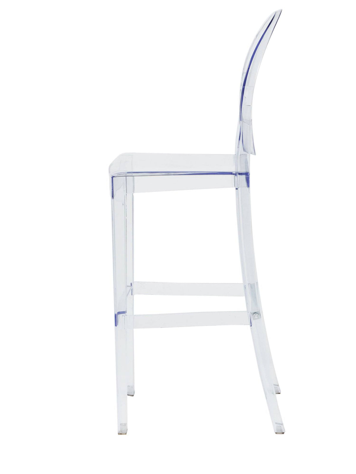 Clear Armless Barstool Q95023