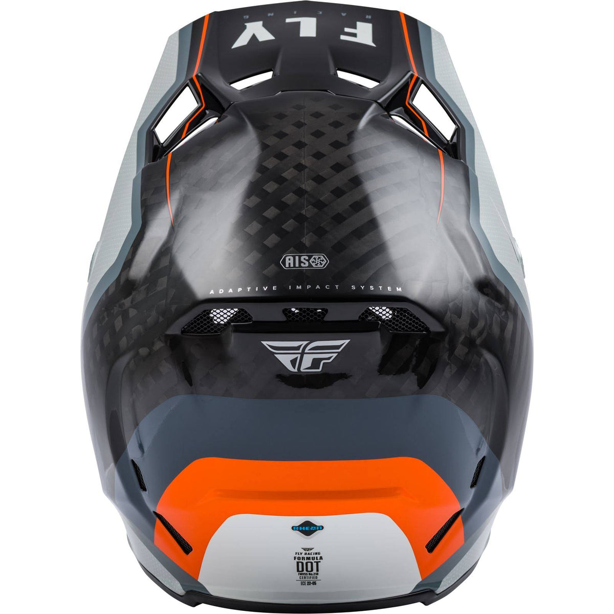 Black/Grey/Orange Carbon Axon Helmet H2201