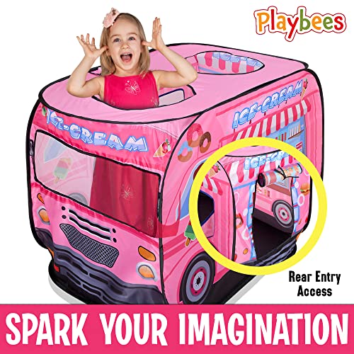 Pop-Up Play Tent with Front Stage and Carry Bag Q1485