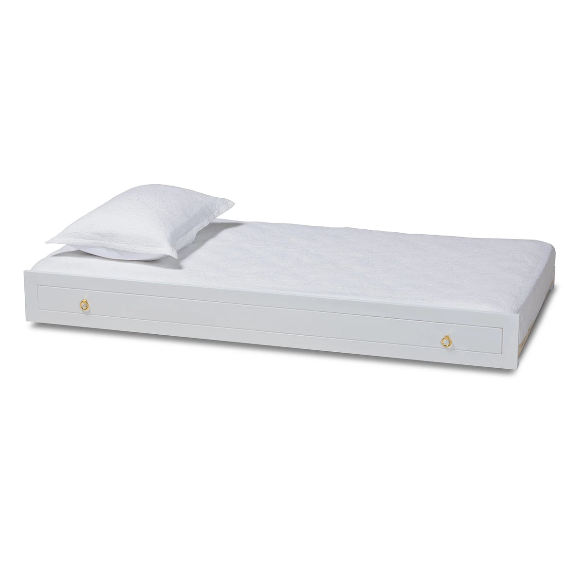 White Finished Wood Twin Size Trundle S166603