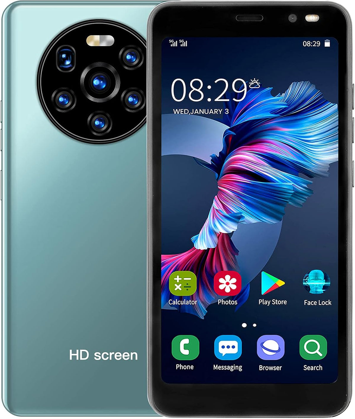 512MB+4GB Black Unlocked Smartphone Pack of 2 P6067