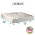 King 76x80x8 Innerspring Mattress with Cover Protector M1676