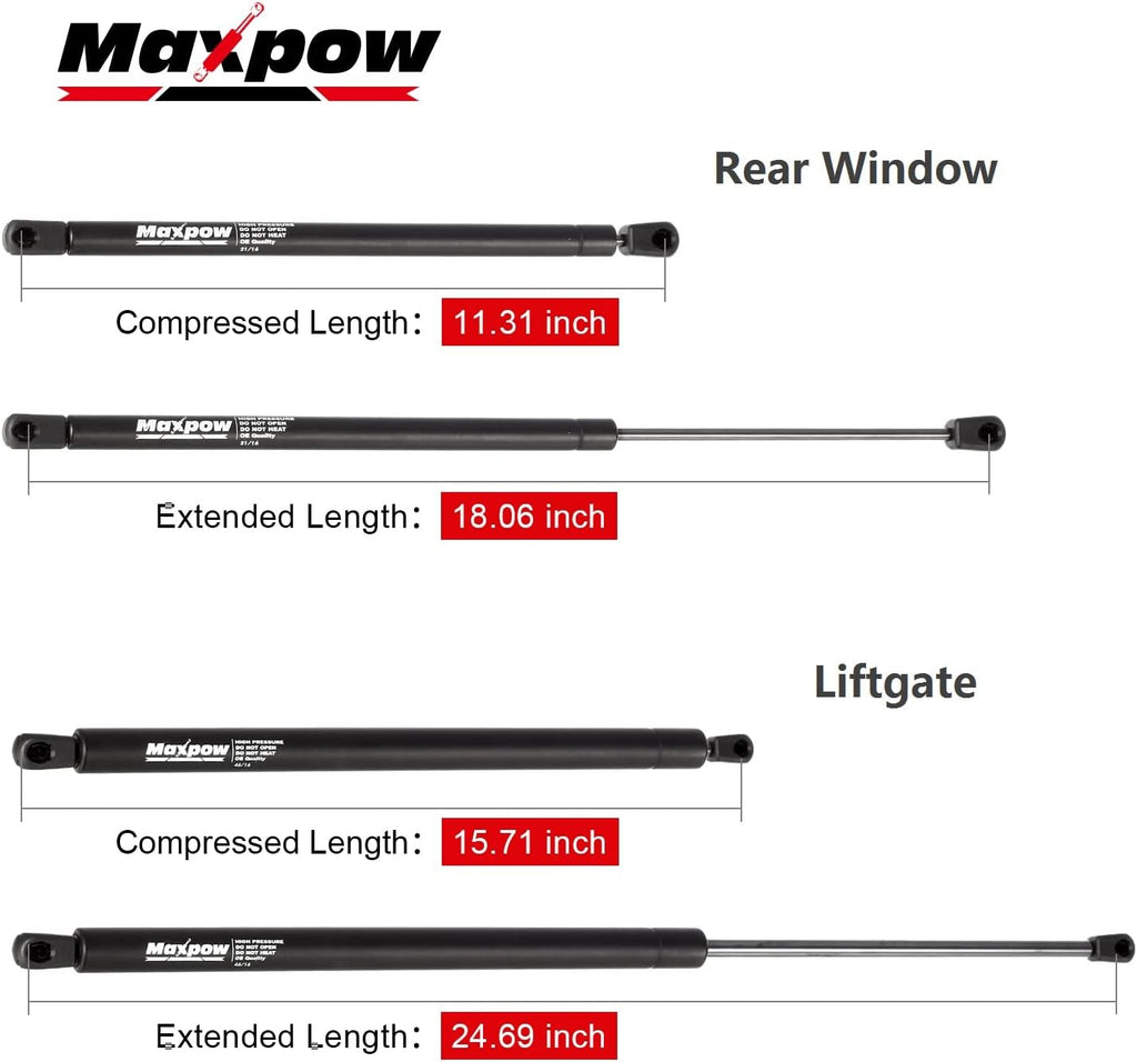 Glass Lift Supports Struts Pack of 2 M3126