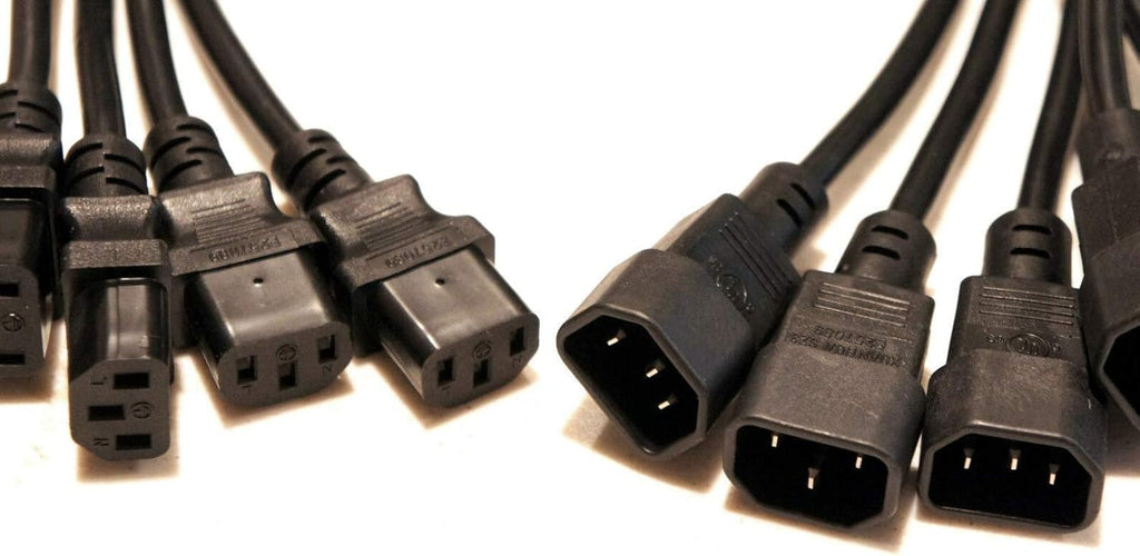 3 Foot IEC 320 NEMA C13 C14 10A 18AWG AC Power Cord N17514
