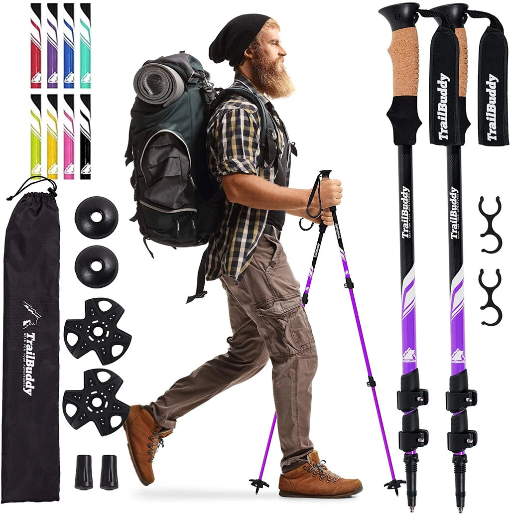 Lightweight Aluminum Adjustable Trekking Poles X6859