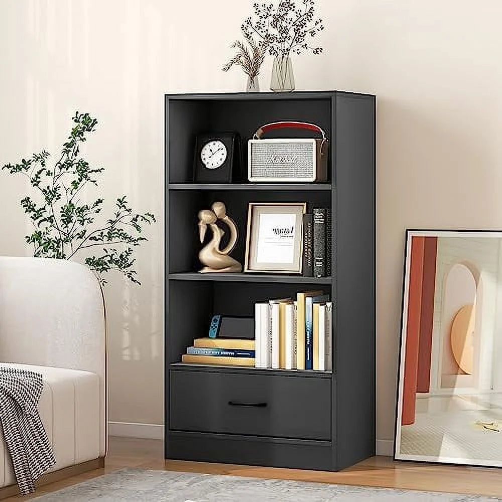 3 Cube Bookcase with Drawer H132