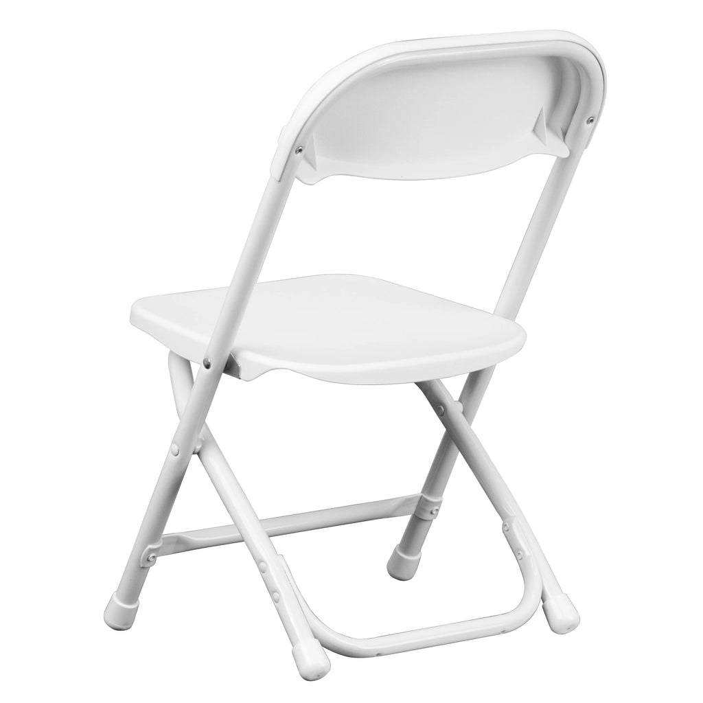 White Plastic Kids Folding Chair W91592