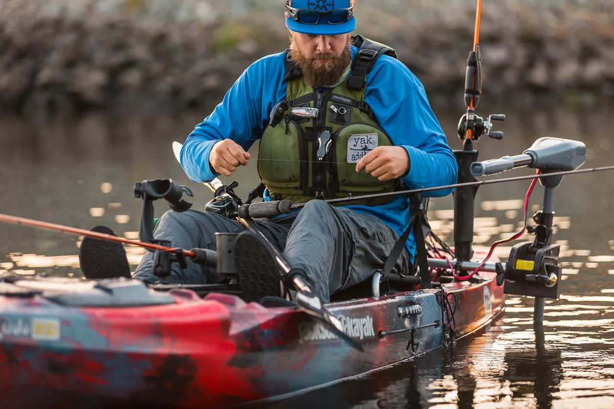 36 Lb. Thrust Saltwater Transom Mounted Electric Kayak Trolling Motor with 24 In. Shaft Z672137