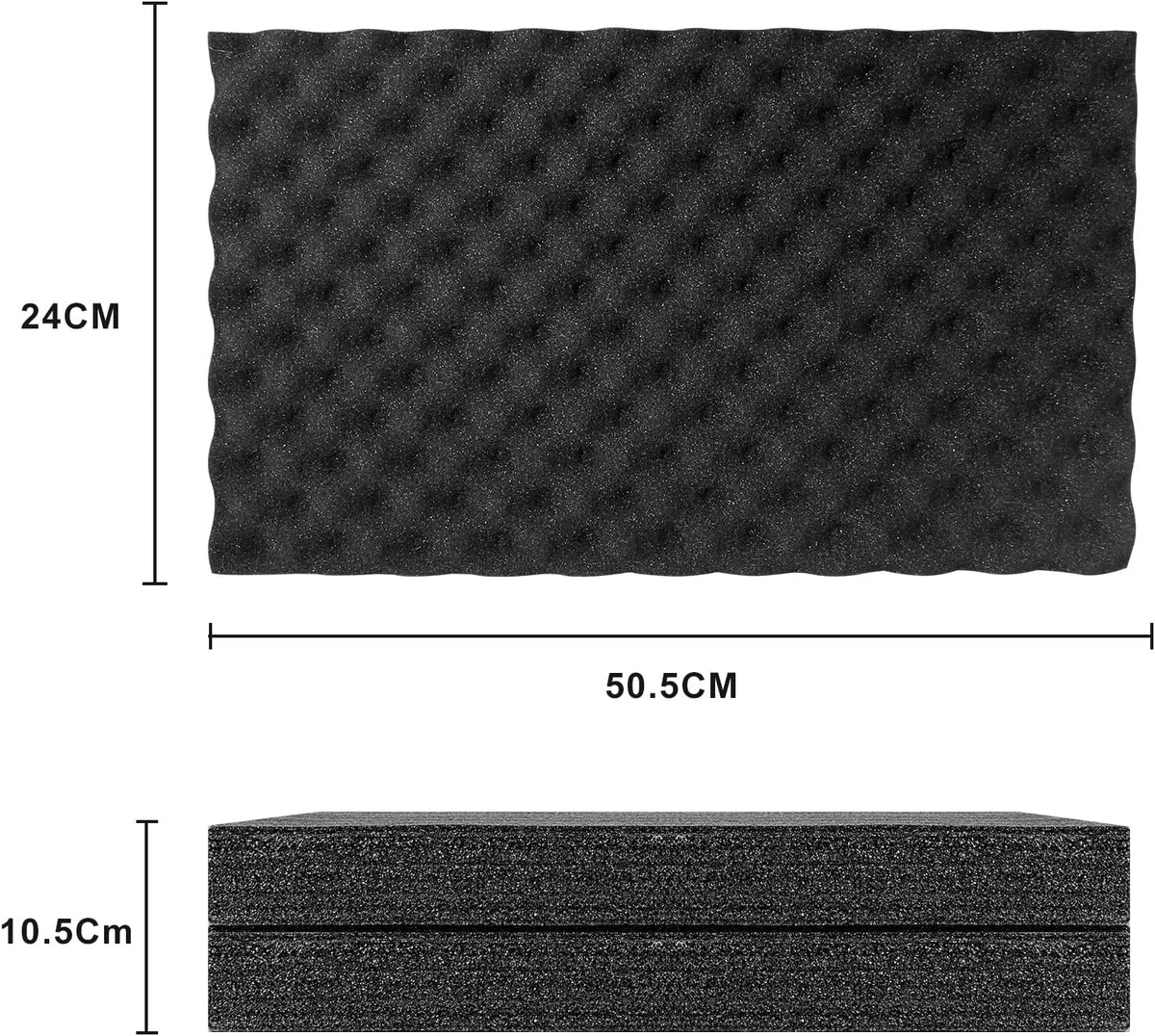 Large Size Carrying Case with Pre-Diced Foam, Aluminum Alloy, Pack of 2 A5613