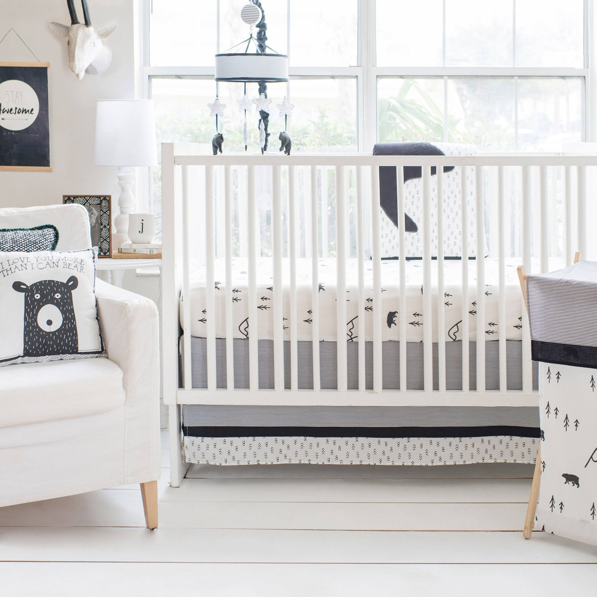 3 Piece Crib Bedding Set O7485