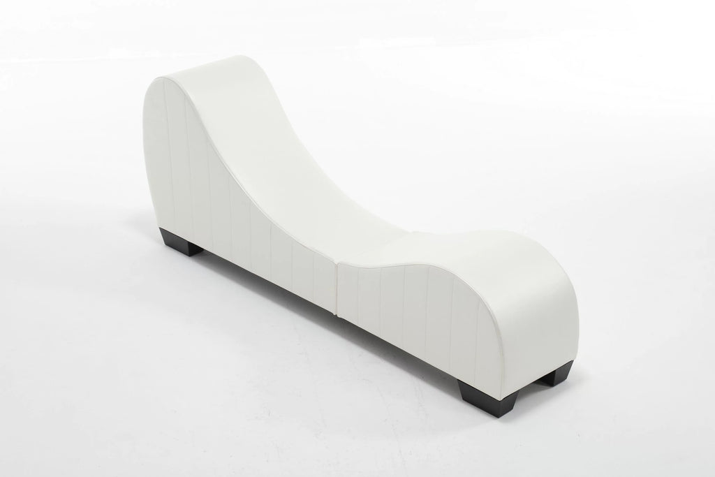 Faux Leather Curved Chaise Lounge B660454
