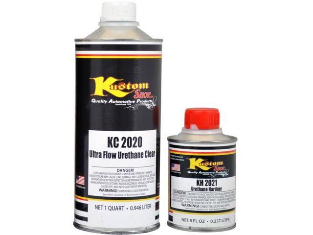Silver Blue Metallic Low VOC Urethane Basecoat Clearcoat Car Paint Quart Kit P37022