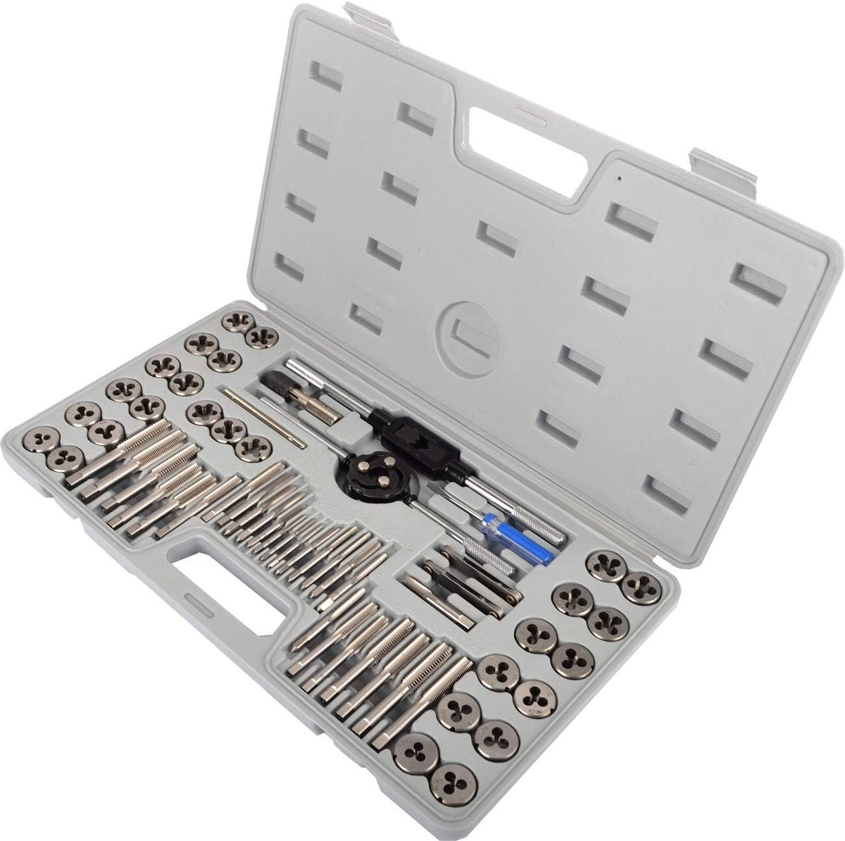 60-Pieces Tap and Die Set Metric and SAE Standard U21478