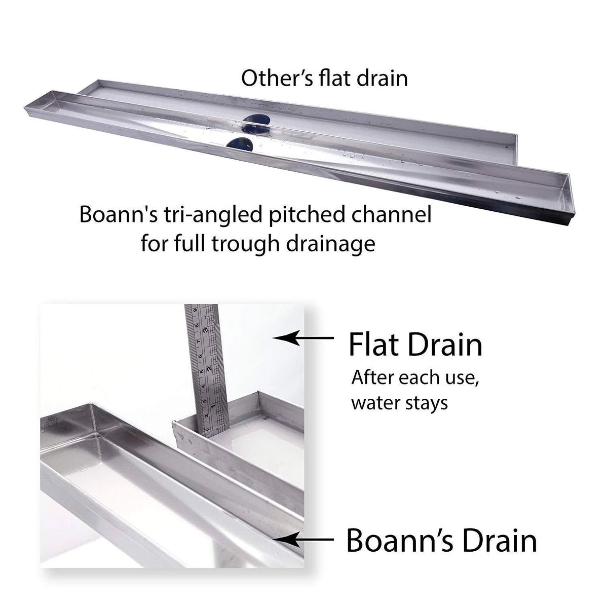 304 Stainless Steel Linear Drain R9038