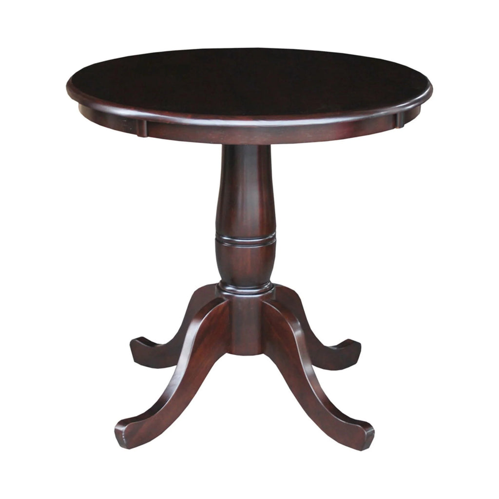 30" Round Wood Dining Table X49262