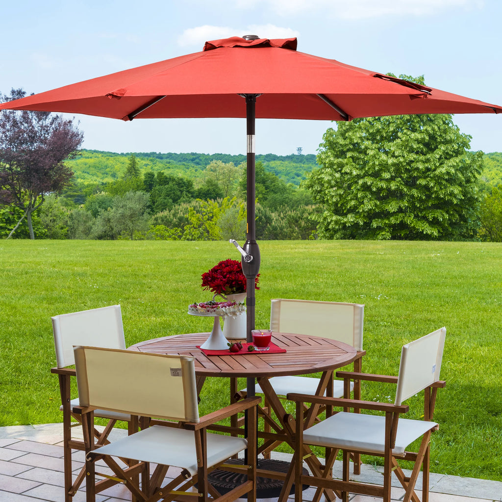 7.5 FT Outdoor Patio Market Umbrella with Tilt Button W7476