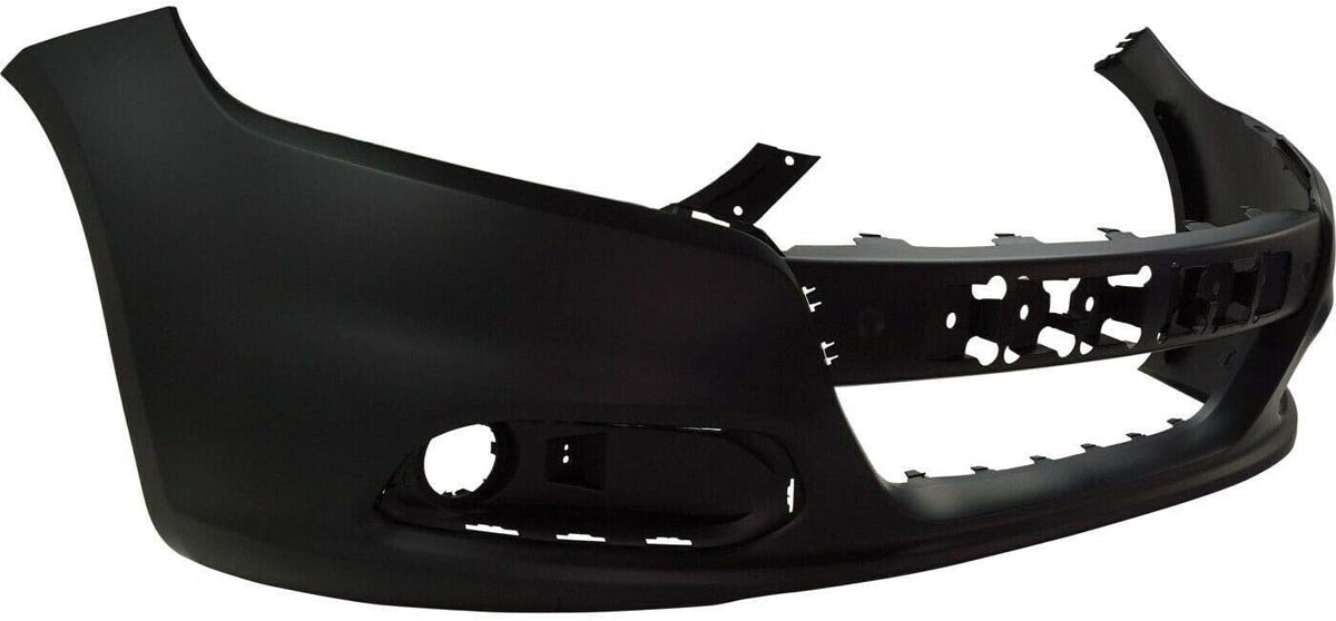 Primed Plastic Front Bumper Cover Fascia with Fog Light Holes for 2013-2016 Dodge Dart Sedan A91300