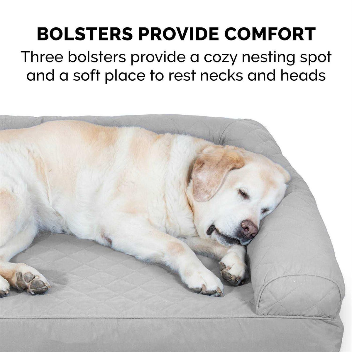 Quilted Orthopedic Sofa Pet Bed L679698