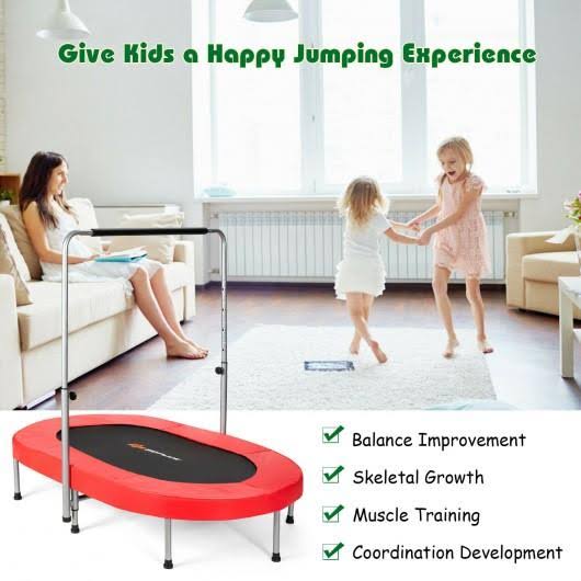 Red Foldable Mini Kids Trampoline C7969