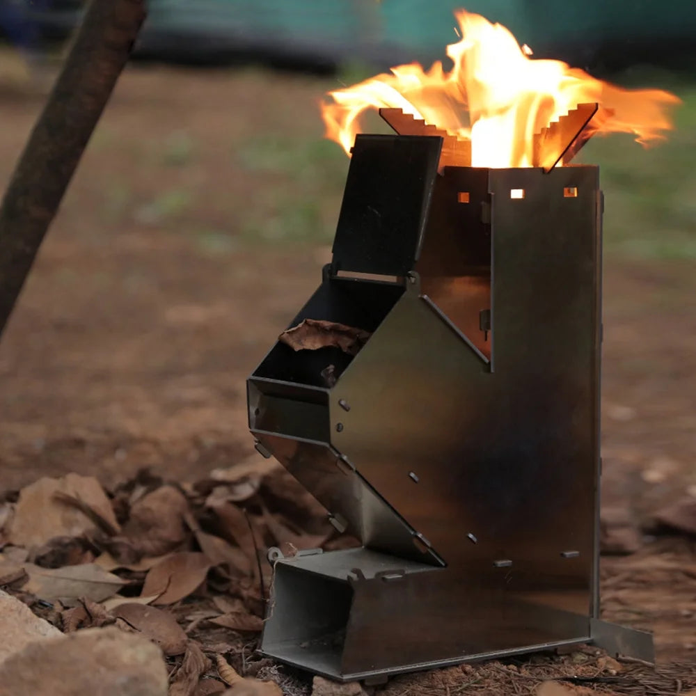 Collapsible Stainless Steel Wood Burning Stove N30561
