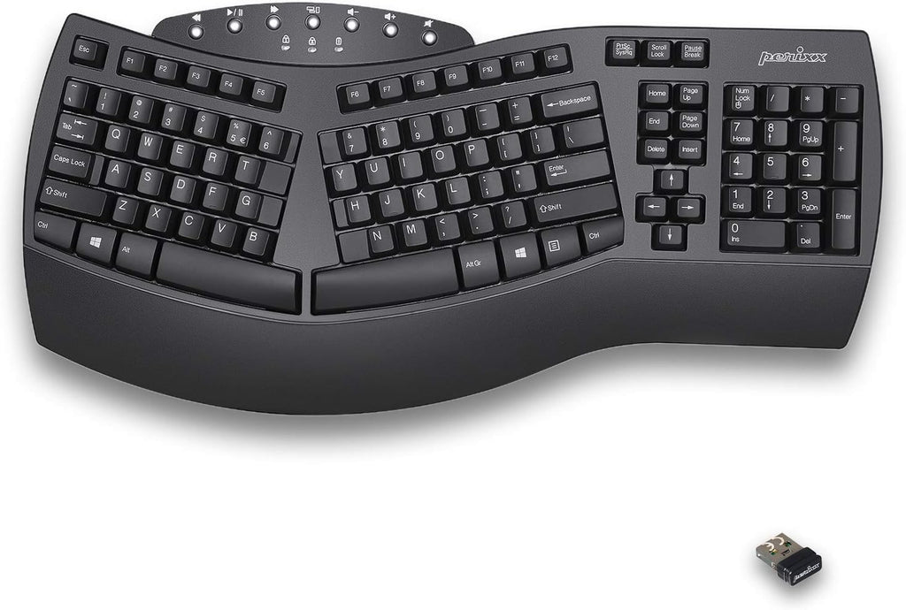 Ergonomic Split Keyboard, Black, US English Layout, Pack of 2 G641