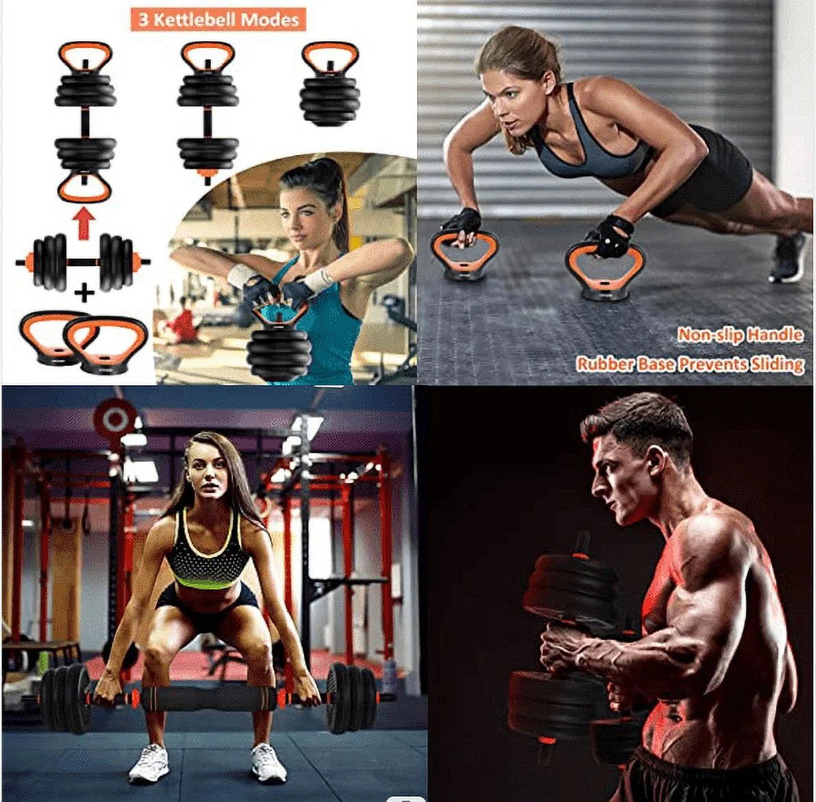 Adjustable Dumbbell Set Black T180