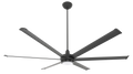 Black Ceiling Fan with Downlight and Uplight F331118