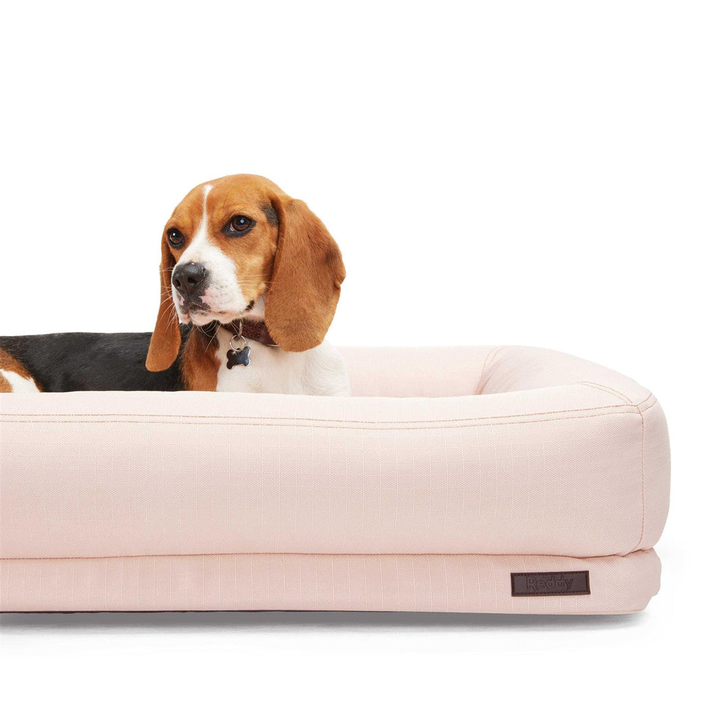 Recycled Fabric Pink Dog Bed N475