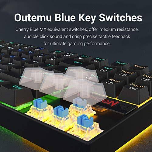 87 Key RGB Backlit Mechanical Gaming Keyboard J162