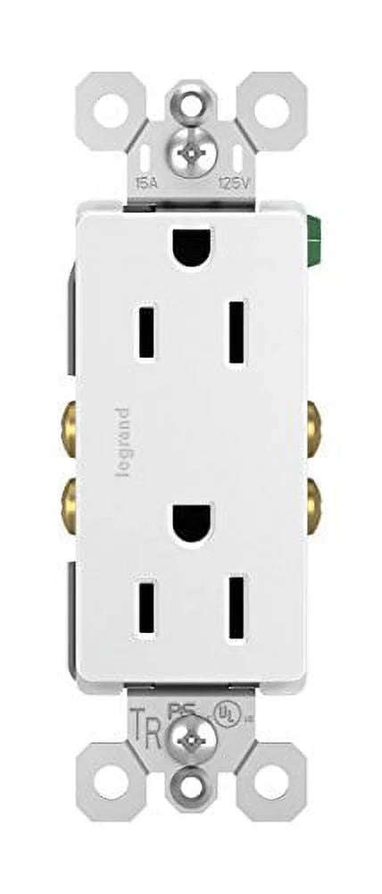 White 15-Amp 125-Volt Decorator Outlet 10-Pk T3625