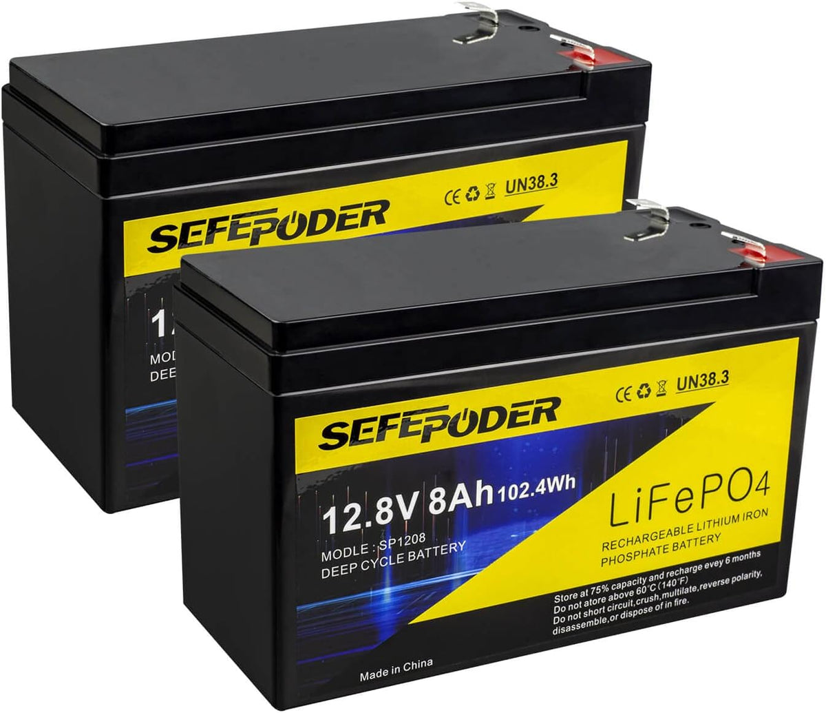 12V 12Ah LiFePO4 Lithium Ion Rechargeable Battery with Built-in BMS F3374