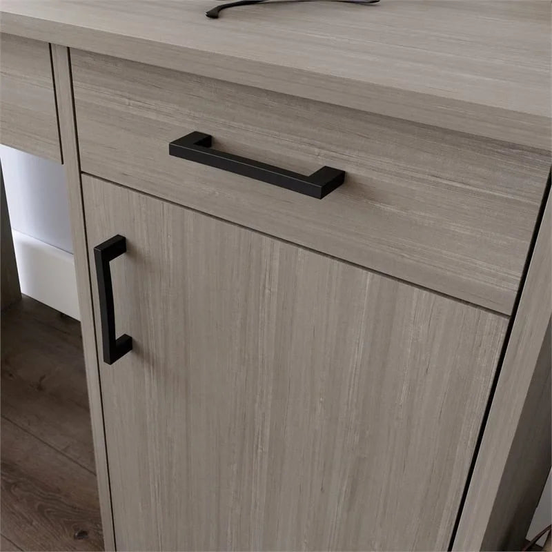 Contemporary Gray Engineered Wood Computer Desk M927504