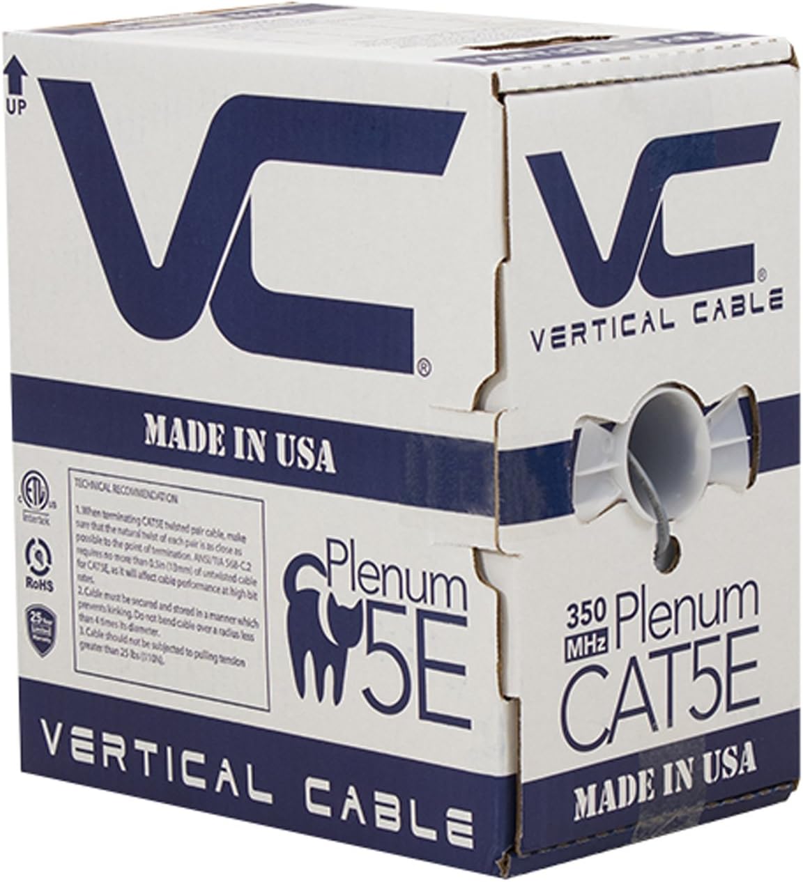 Bulk Ethernet Cable, 1000ft, Blue S692972