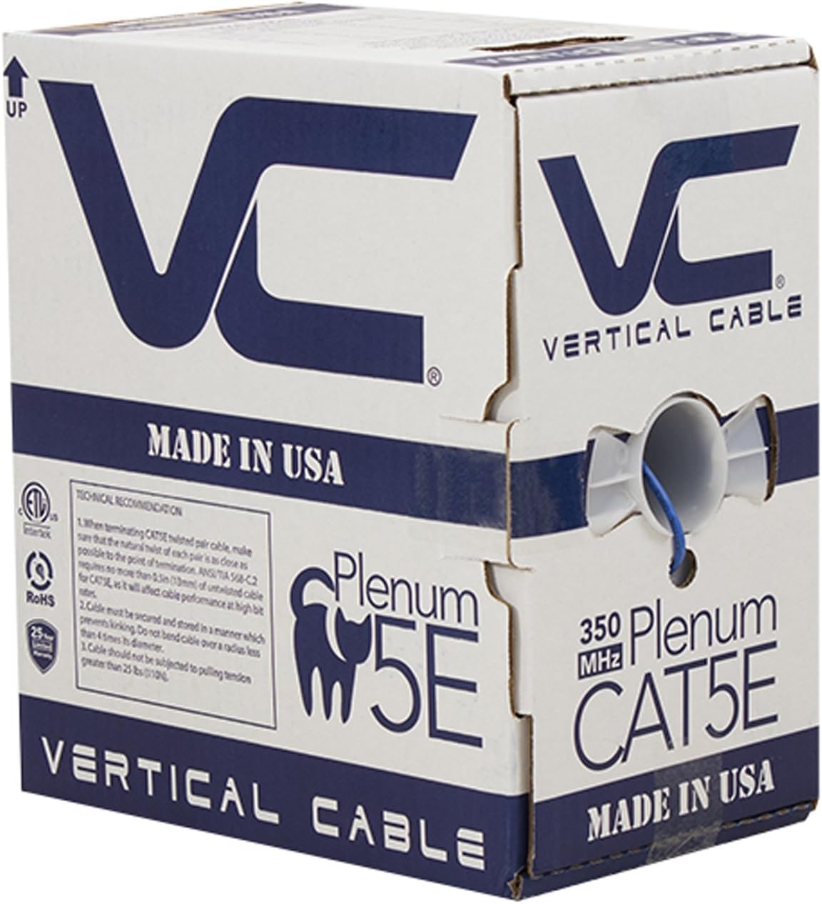 Bulk Ethernet Cable, 1000ft, Blue S692972