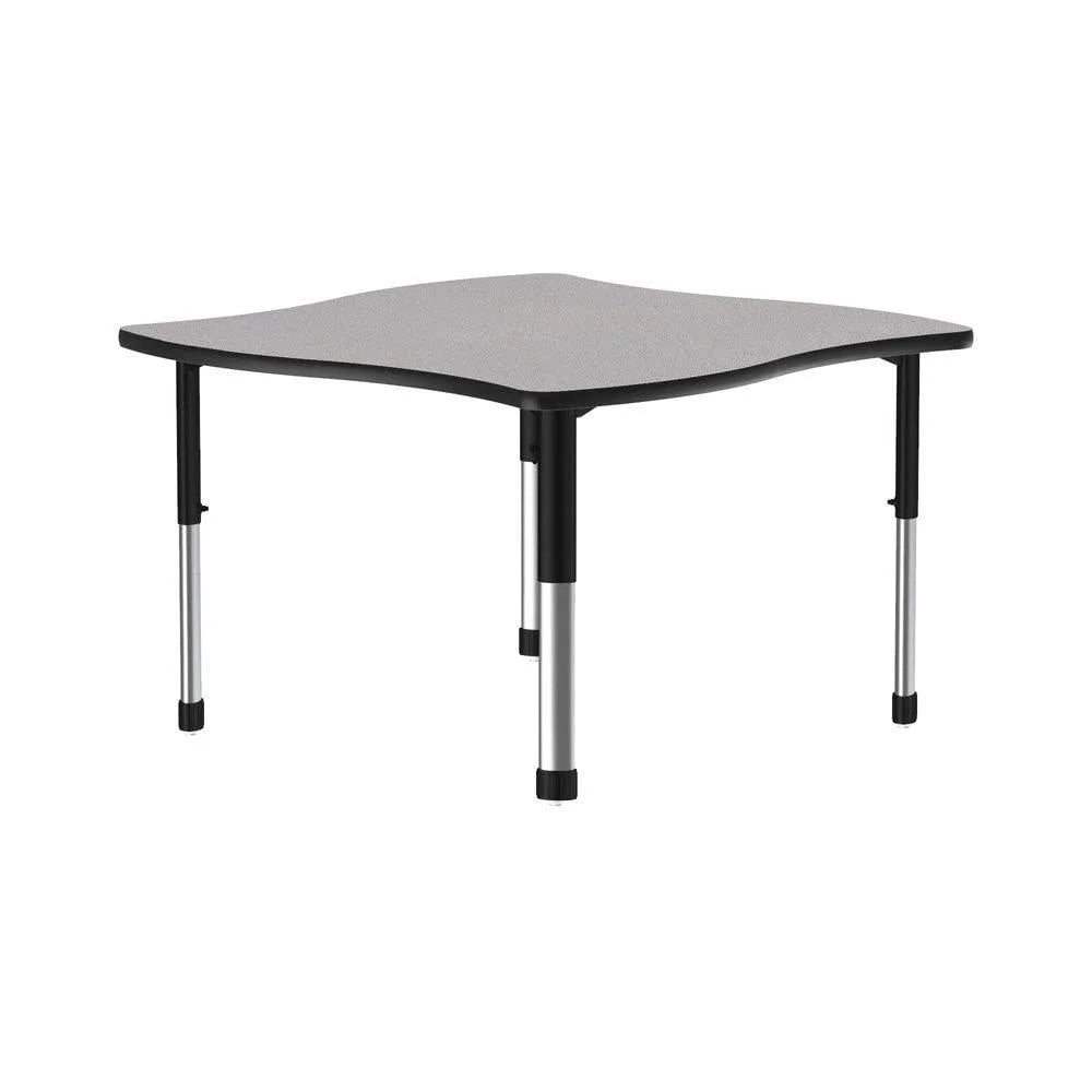42x42" Gray Chrome Desk Y735952