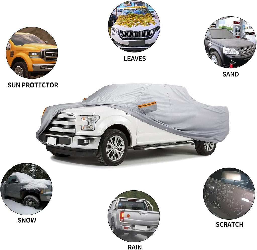 Waterproof Car Cover for Ford F150 Super Crew Cab, Pack of 2 C1149