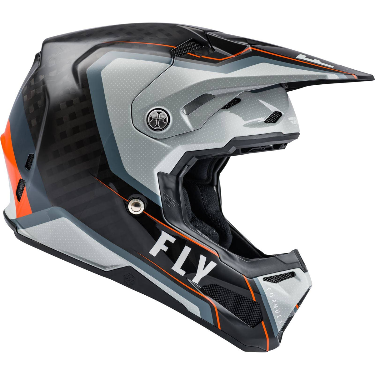 Black/Grey/Orange Carbon Axon Helmet H2201
